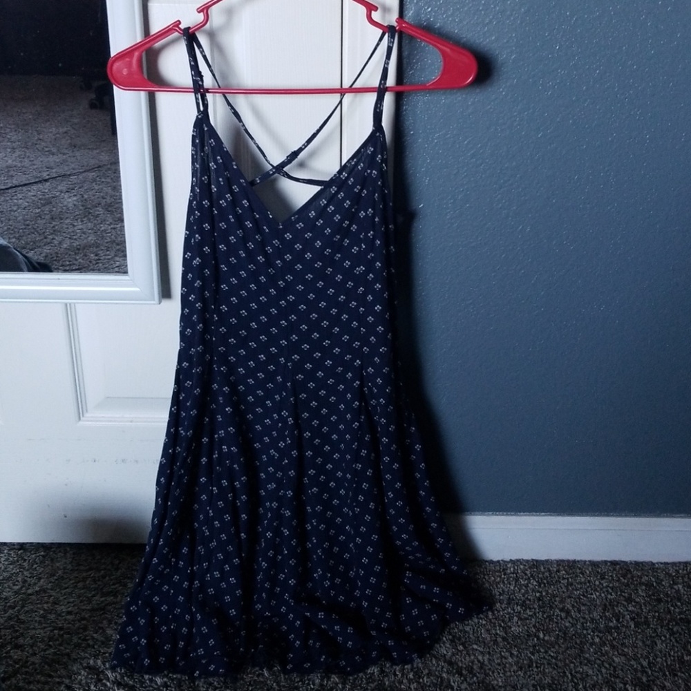 Cross back flowing sun dress